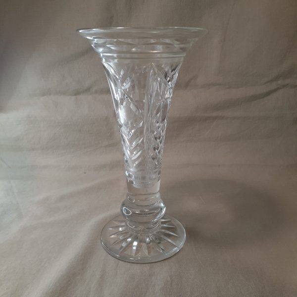 Sold Bobshop 3 Sept 2025 Lead Crystal hand cut glass vase - Vintage - Image 4