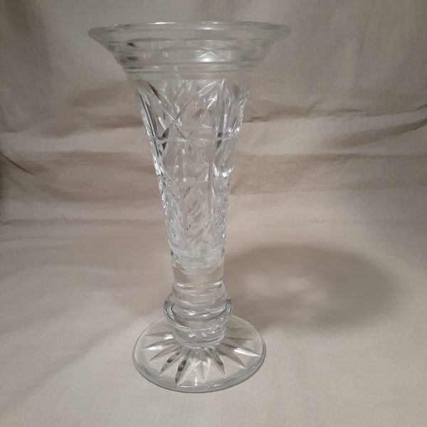 Sold Bobshop 3 Sept 2025 Lead Crystal hand cut glass vase - Vintage - Image 3