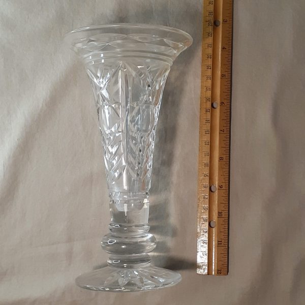Sold Bobshop 3 Sept 2025 Lead Crystal hand cut glass vase - Vintage - Image 5