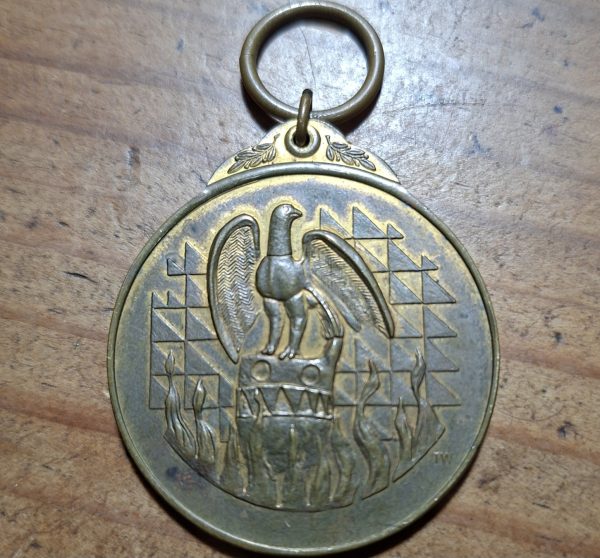 Zimbabwe independence medal 18 april 1980 - bronze stamped No. 14572 - Image 3
