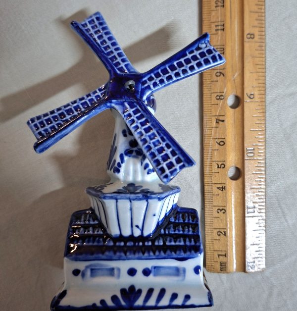 Delft Windmill - Hand painted Delfts Blau - Image 3