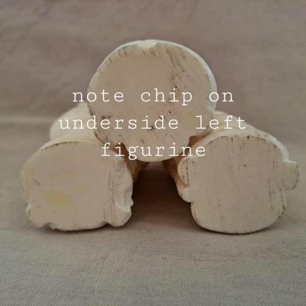 3 Chinese deities - faux ivory composite 7 cms  - fortune prosperity and longevity - Image 7