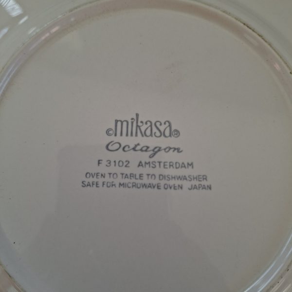 4 tea trios Mikasa Amsterdam Japan Octagon -cup saucer and plate - Image 3