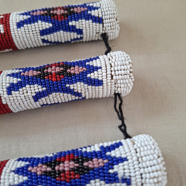 Traditional old Zulu Beadwork - Neck Piece? and beaded body adornment / necklace - glass beads - Image 9