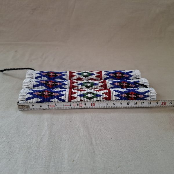 Traditional old Zulu Beadwork - Neck Piece? and beaded body adornment / necklace - glass beads - Image 6