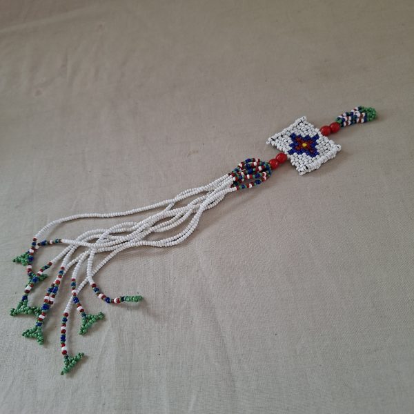 Traditional old Zulu Beadwork - Neck Piece? and beaded body adornment / necklace - glass beads - Image 5