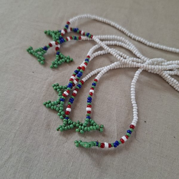Traditional old Zulu Beadwork - Neck Piece? and beaded body adornment / necklace - glass beads - Image 2