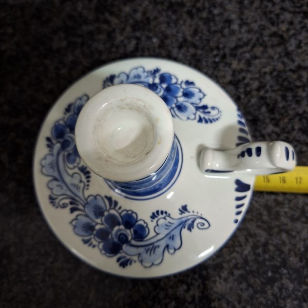 Delft Candle stick - blue and white - hand painted - Image 5