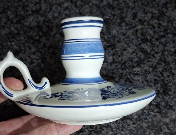 Delft Candle stick - blue and white - hand painted - Image 4