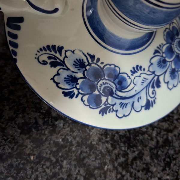 Delft Candle stick - blue and white - hand painted - Image 2