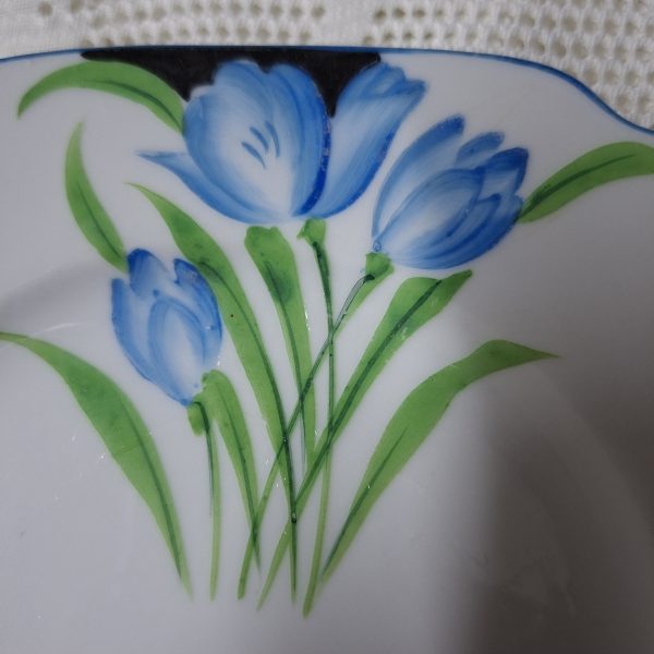 Fine china Tea Trio - Blue and white hand painted - Image 4