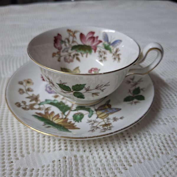 Wedgwood duo -Charnwood design.    Pre 1987 Cup and Saucer - tea plate with crack included.