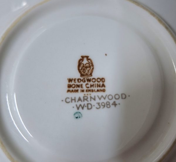 Wedgwood duo -Charnwood design.    Pre 1987 Cup and Saucer - tea plate with crack included. - Image 7