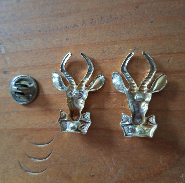 Pair SA Infantry? badges pins SAI - Image 2