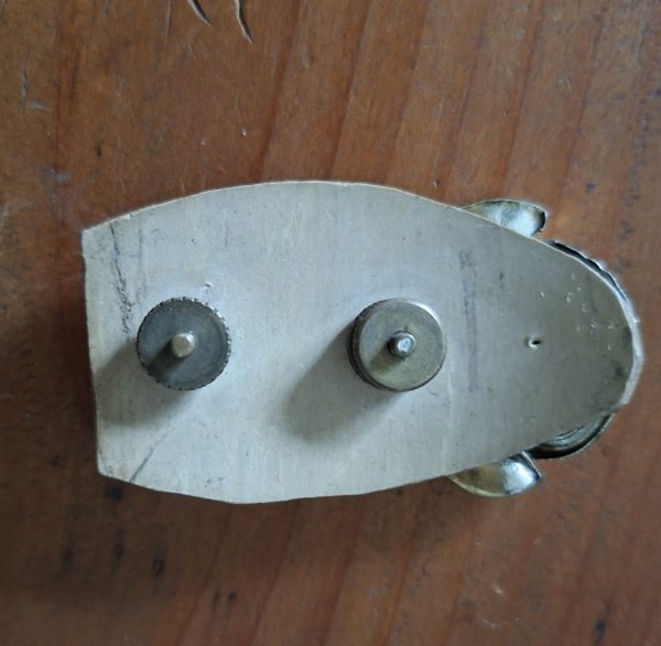Lg SA1 springbok badge.  Screw on brass back - Image 2