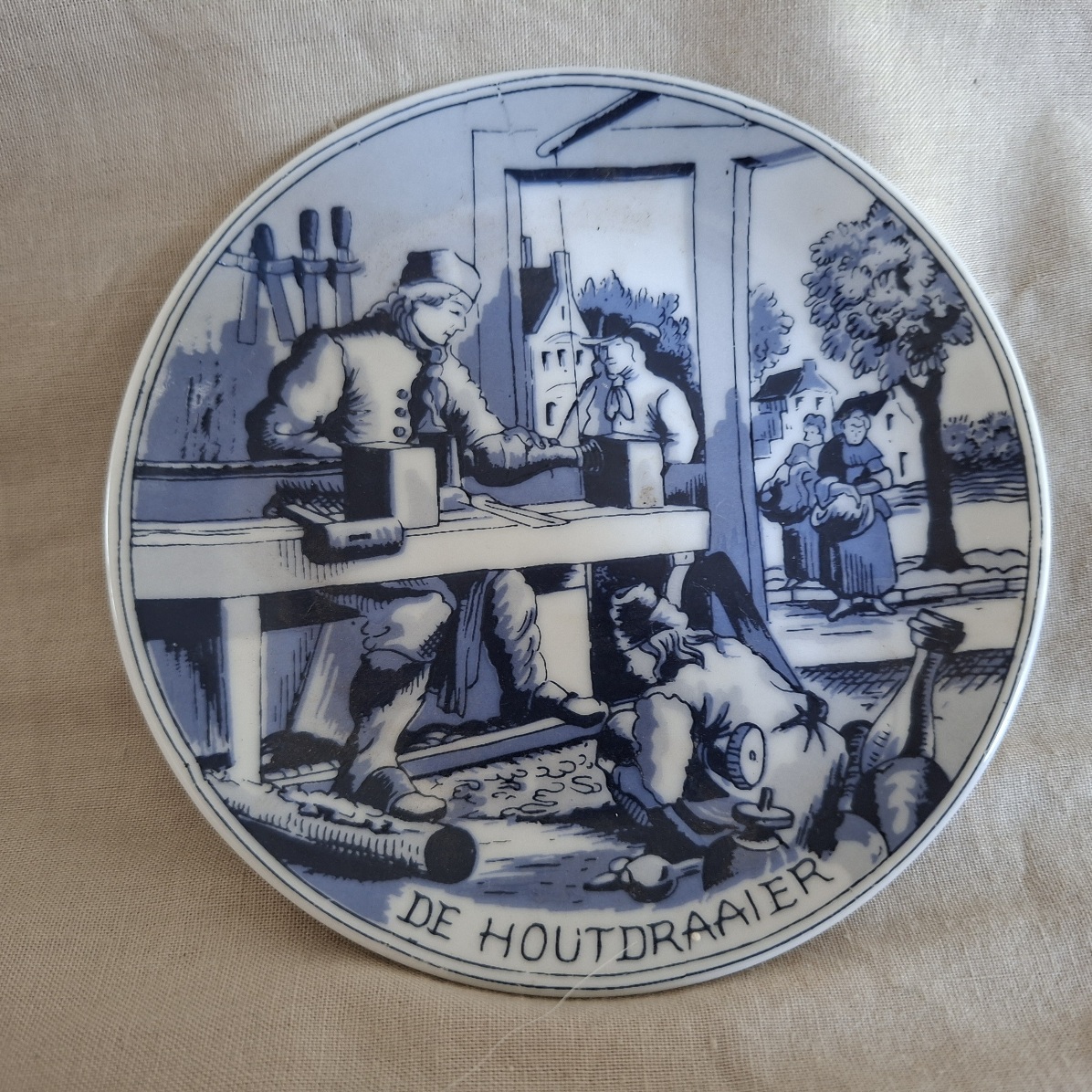 Delft Oude Molen Die Houtdraier trinket dish  - 10 cms dia