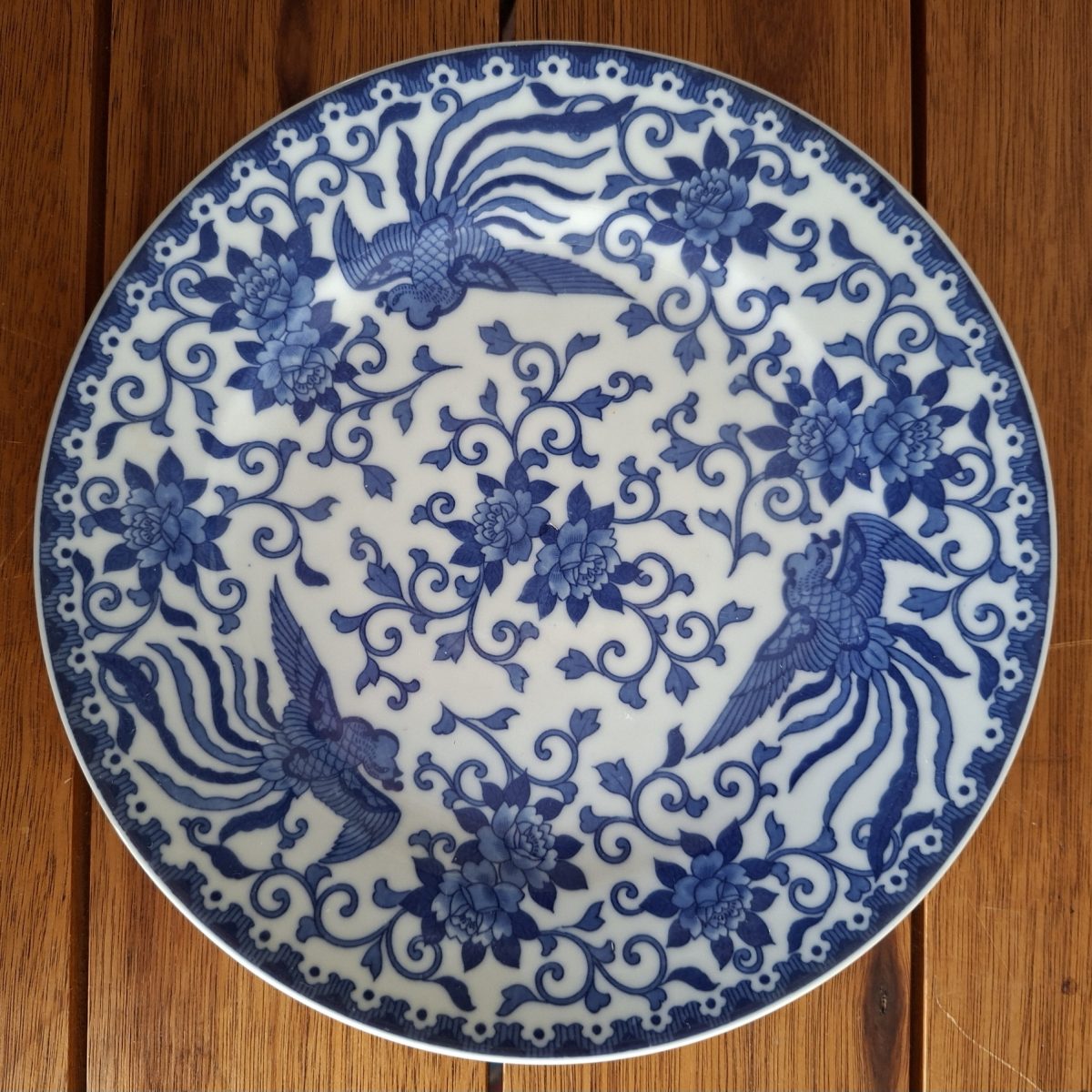 Japanese Plate Noritake Kowo phoenix design 20 cms dia  1920's?