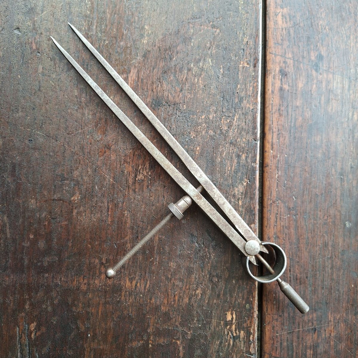 Vintage woodwork metalwork tools spring dividers calipers - Starrett Co USA - 25 cms