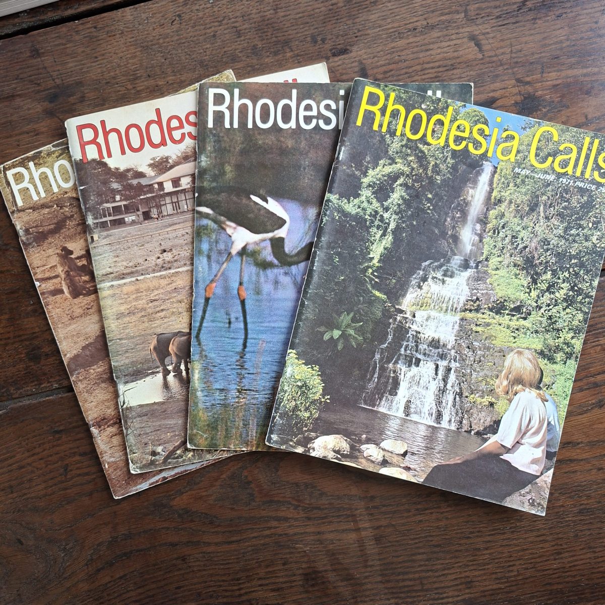 4 Rhodesia Calls Magazines  1971 and 1972 - National Tourist Board Mags