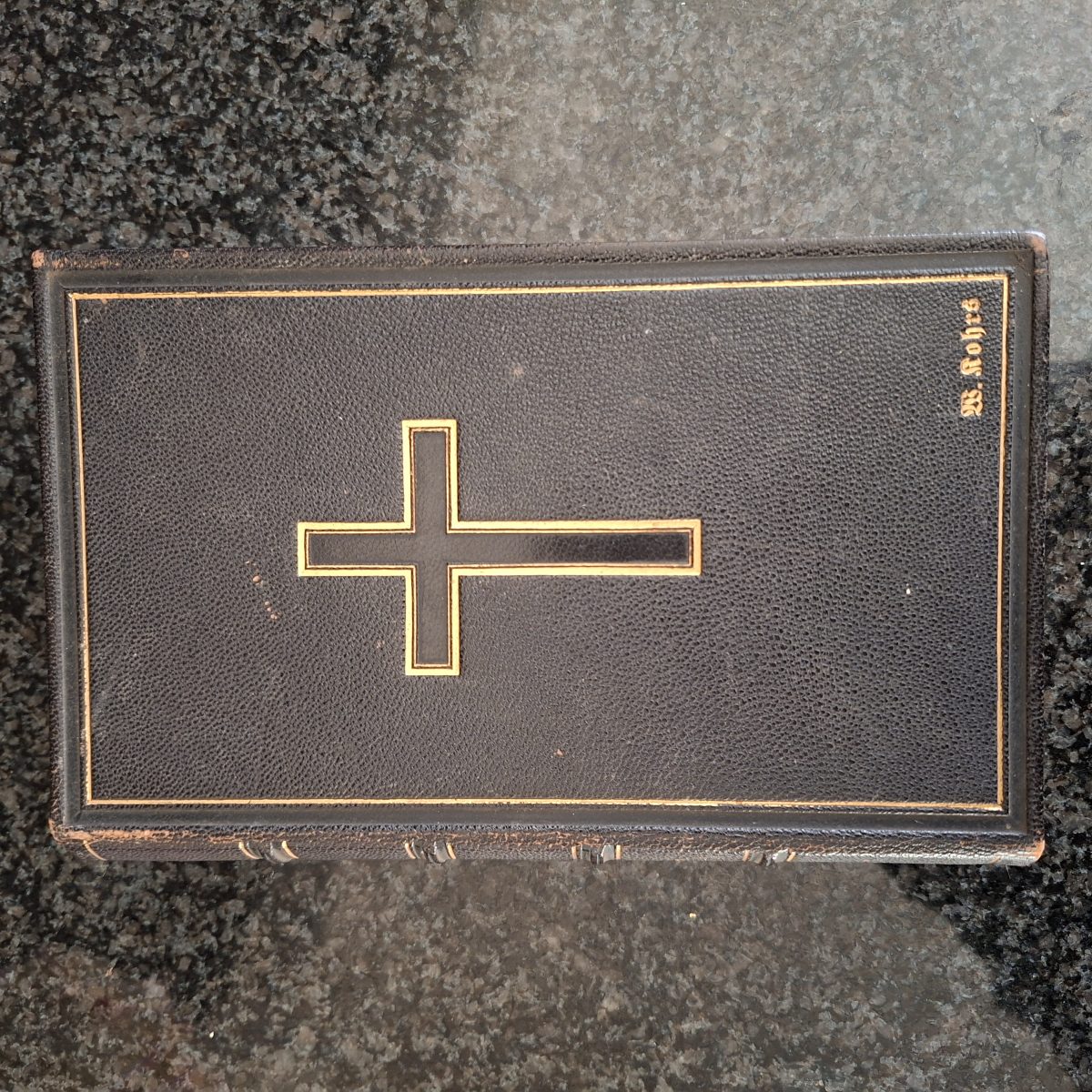 1901 Lutheran Bible - leather covered "Hymn and Prayer book"   20 x 12 x 4