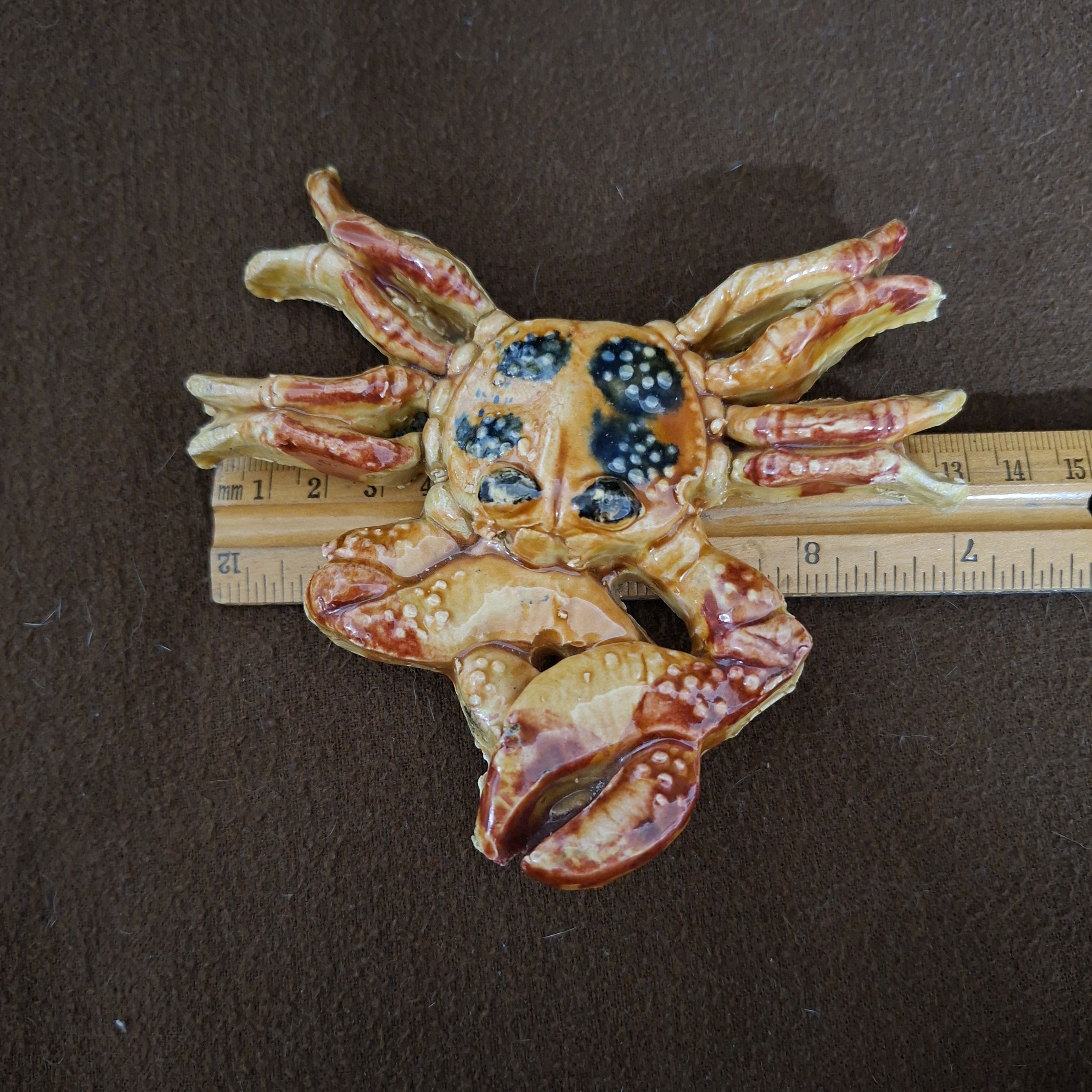 Ceramic Crab - Stamp signed Seminara Italy Enzo Ferraro. - Image 3
