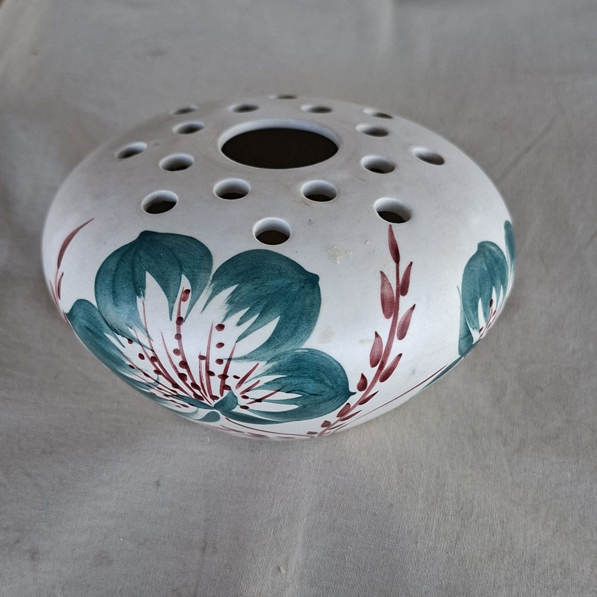 Posy vase - Radford hand painted vintage - frog vase