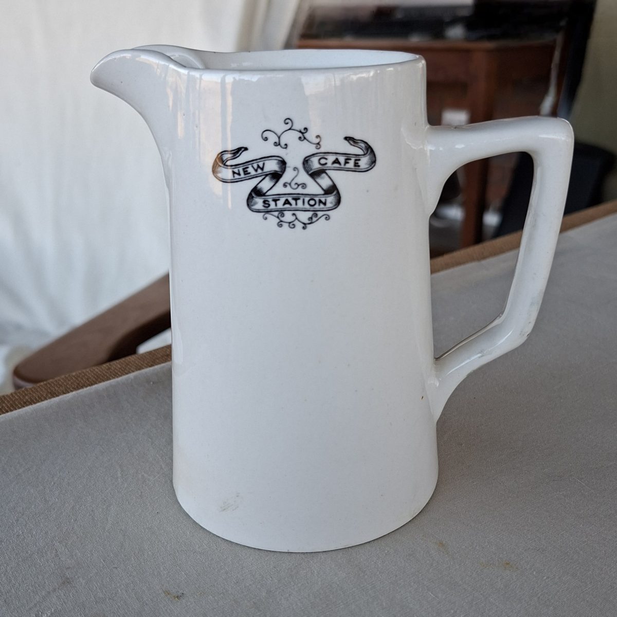 Hotel ware jug - New Cafe Station - Grindley Hotel Ware