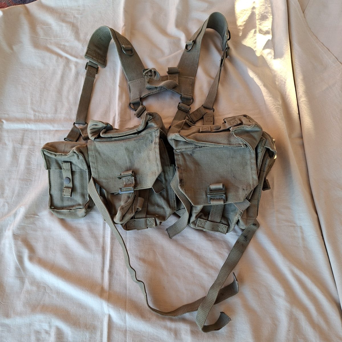 SADF Webbing harness and pouches