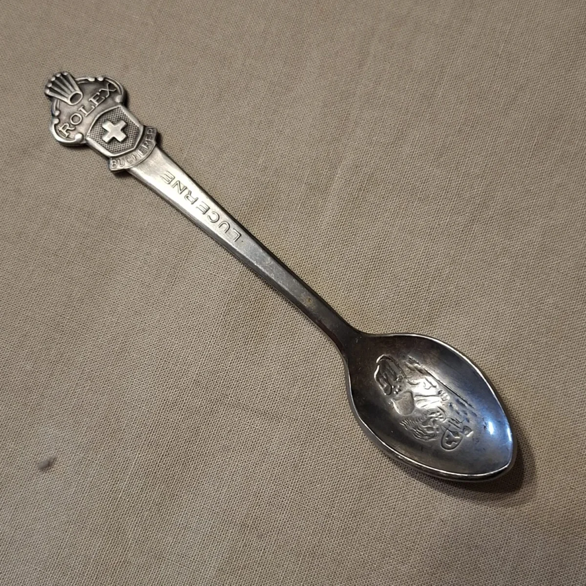 Rolex teaspoon with lion in the bowl
