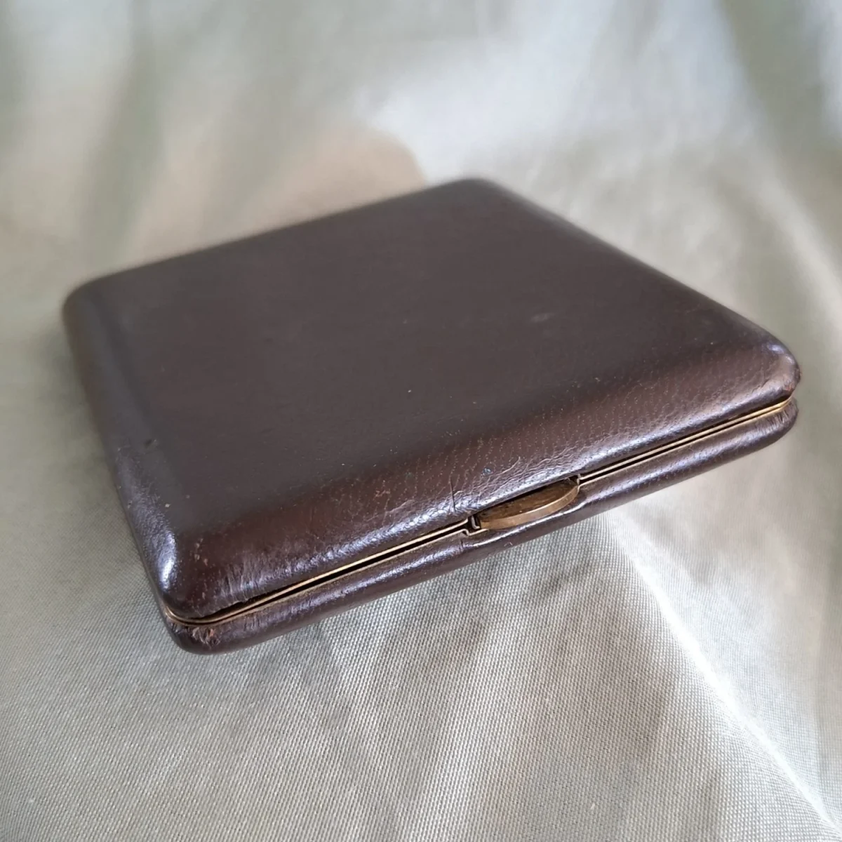 Vintage cigarette holder - leather covered