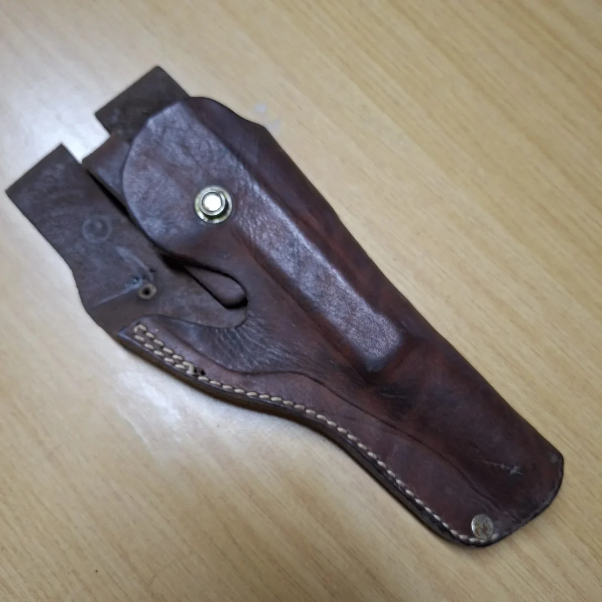 Vintage leather hand gun holster - Paso Leather  P38