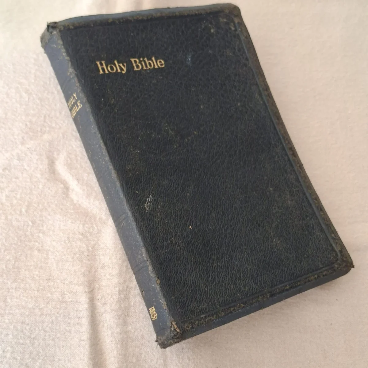 English Holy Bible  inscribed 1929 Leather covered  18cm x 12cm