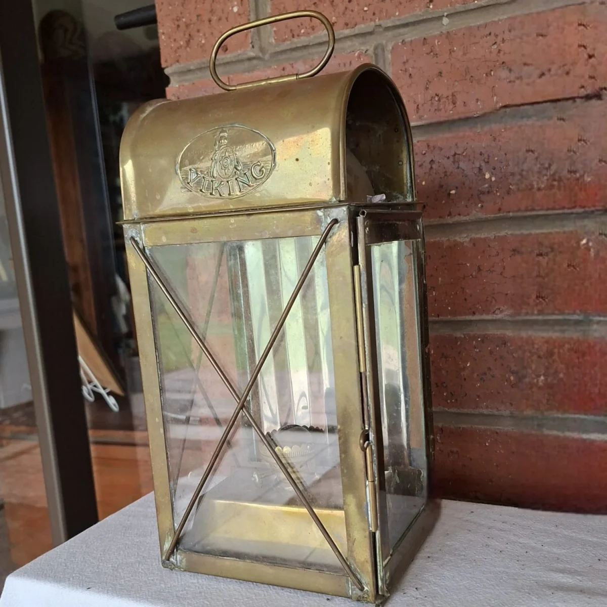 Brass marine oil lamp - Ships "Viking" oil lantern